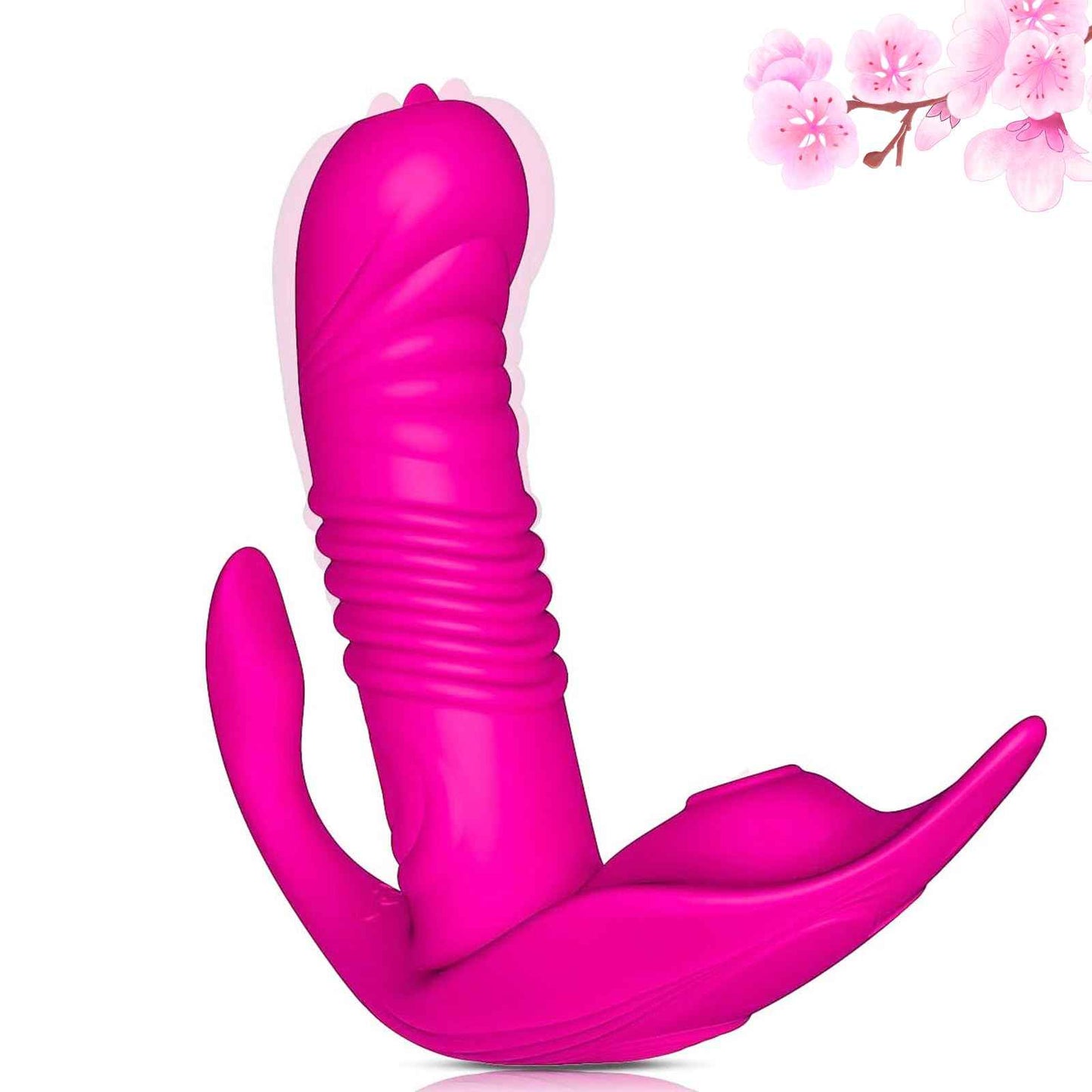 Newly Sitting and Riding Toys Adult Tools for Women 7 Powerful Modes Realistic Silicone Waterproof Slant Hole Charging Play Thrusting Games Flexible Sensory Toys for Couples, WA2604TA2908 (Pink)