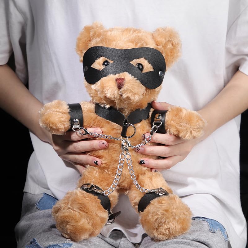 2026 BDSM Kits Sex Bear Sex Cuffs Sex Bondage for Sex 9Pcs BDSM Leather Bondage Sets Restraint Kits for Women and Couples-A4