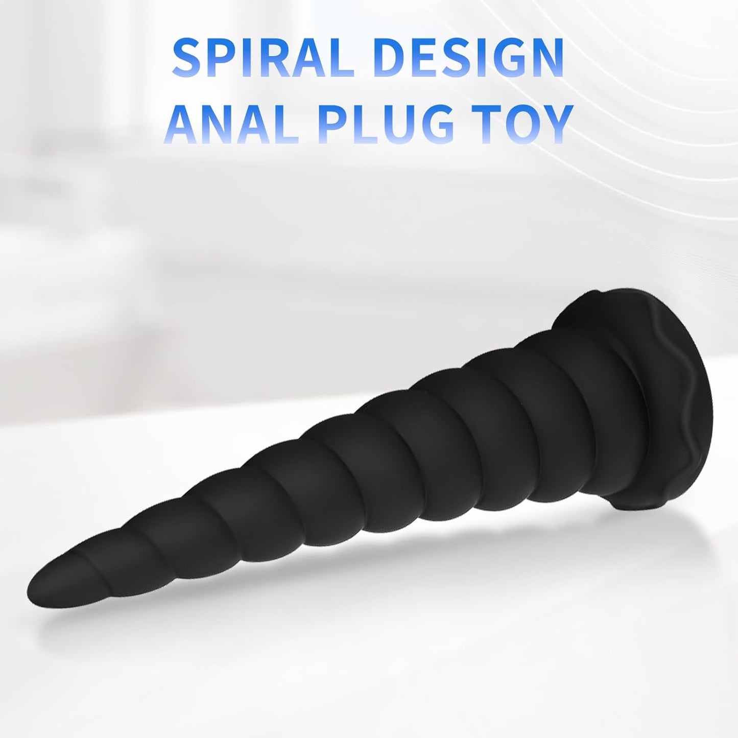 Anal Stretcher Big Anal Plug Trainer Adult Sex Toys for Women and Men, Large Butt Plug Anal Beads Training Cone Liquid Silicone Prostate Massager with Strong Suction Cup for Hands-Free Play