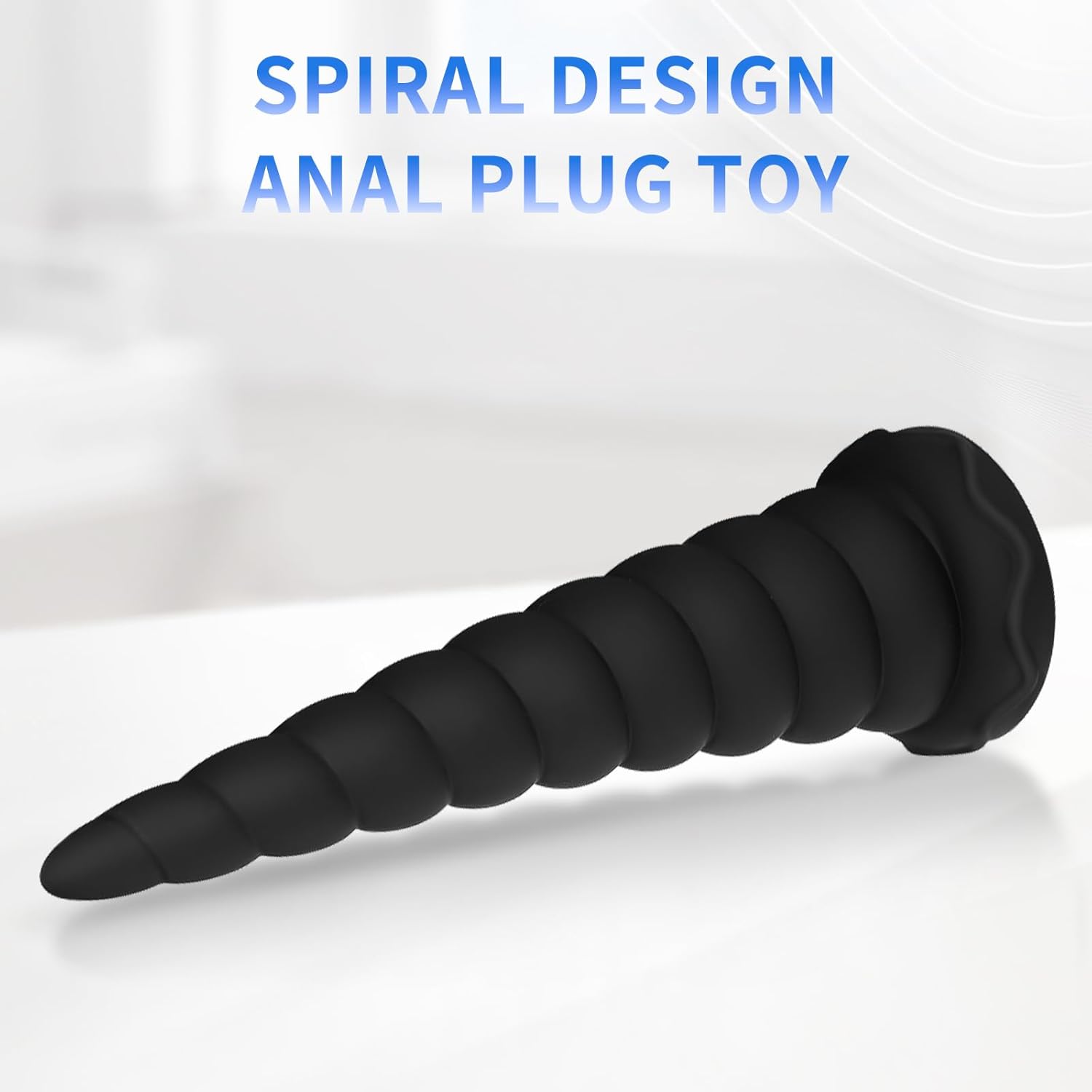 Anal Stretcher Big Anal Plug Trainer Adult Sex Toys for Women and Men, Large Butt Plug Anal Beads Training Cone Liquid Silicone Prostate Massager with Strong Suction Cup for Hands-Free Play