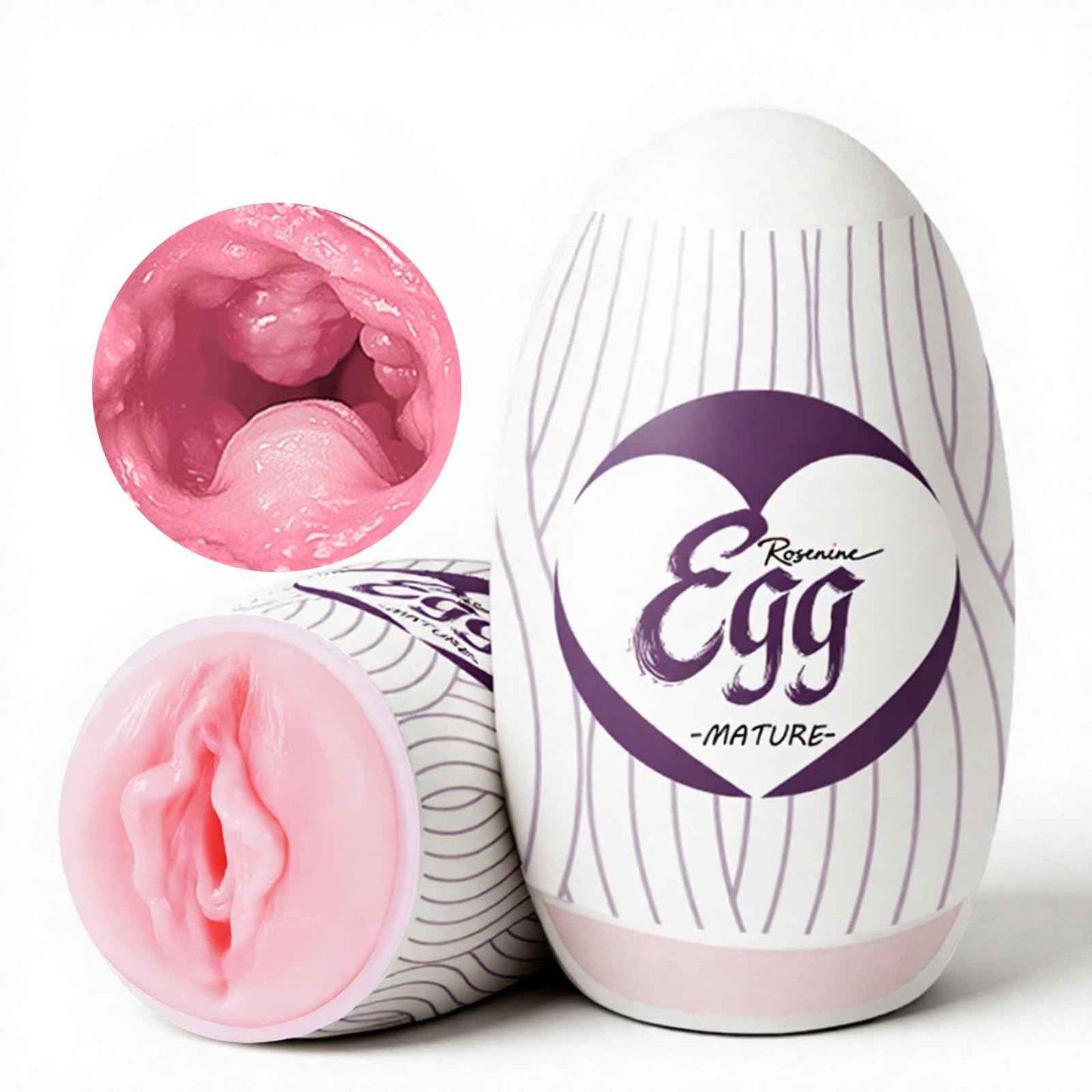 Ultra-Stretchy Male Masturbators Egg,Handheld Male Masturbators Cup with Softer Wrapped, Realistic Pocket Pussy Stroker with Strong Suctions, Adult Sex Toy for Men Masturbation with 3D Lifelike Vagina