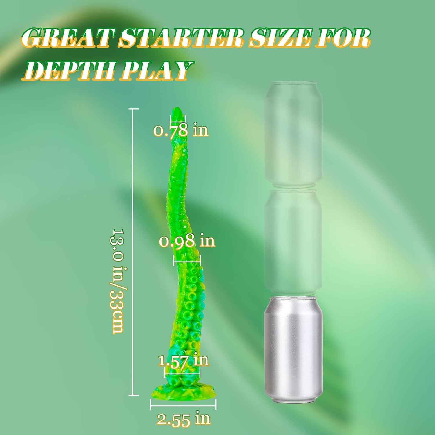 Honnee Realistic Fantasy Tentacle Dildo Liquid Silicone Suction Cup