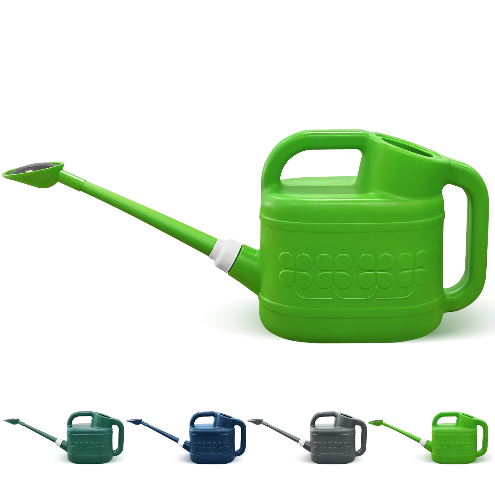Watering Can, Garden Watering Can Outdoor, Plant Water Can with Removable Long Spout and Stainless Steel Sprinkler Head, Large Plastic Outdoor Watering Cans for Gardening Flower Plants