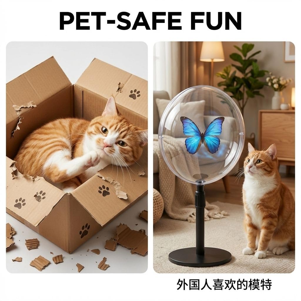 NAFLNE3D Hologram Fan With WiFi APP Control Holographic Display With High-Brightness LED, Adjustable Height, 1000-Video Library, Ideal For Trade Shows & Retai