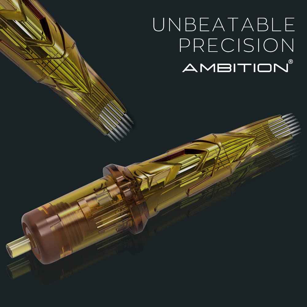 Ambition Glory Tattoo Cartridges Needles Disposable 20pcs 0.25mm Round Liner for Rotary Tattoo Machine Supply