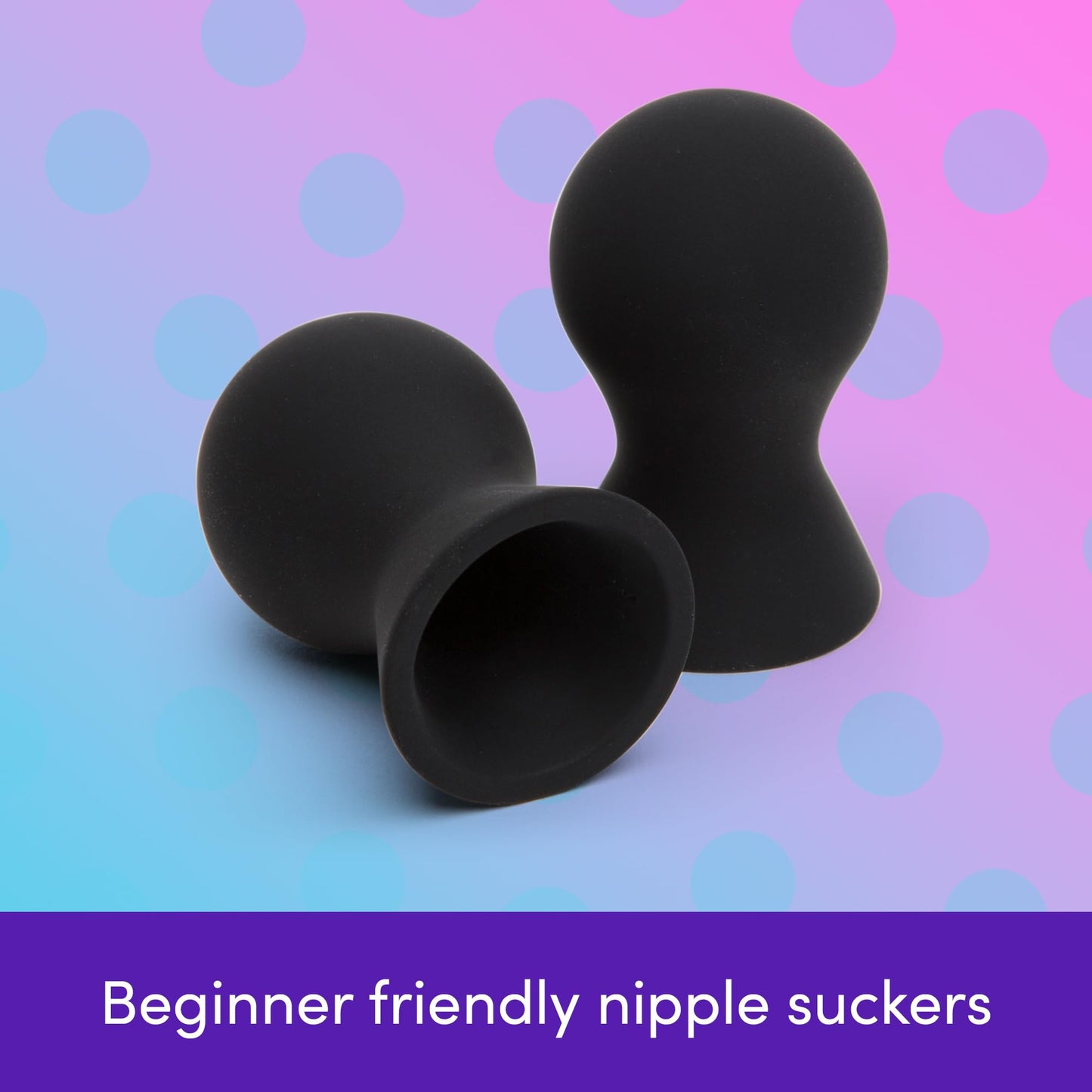 Lovehoney Nipple Suckers | Silicone Nipple Sucking Toys | BDSM Beginner Sex Toy Gifts for Women | Vacuum Cupping Breast Stimulation Suction Cups | Couples Adult Sex Games
