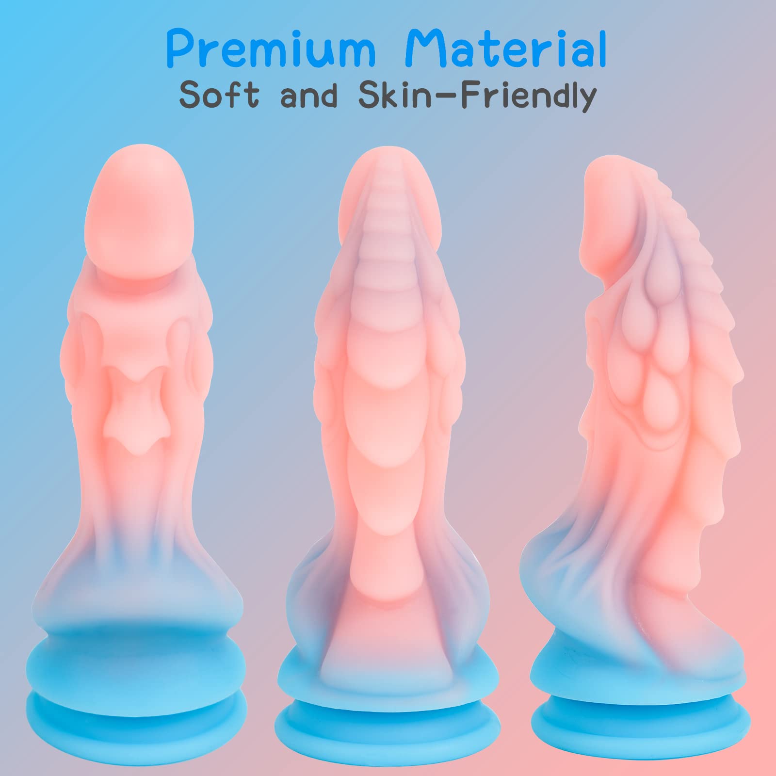 Realistic Silicone Dildo for Women: 8.66 Inch Big Dragon Monster Dildo with Strong Suction Cup for Hands-Free Play, Large Anal Plug Dildo Adult Sex Toys for Female or Men