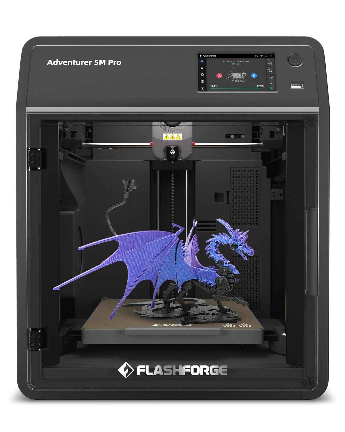 FLASHFORGE 3D Printer AD5 Series with Fully Auto Leveling, 600mm/s High Speed, Quick Detachable Nozzle, Core XY All Metal Structure, Print Size 220x220x220mm