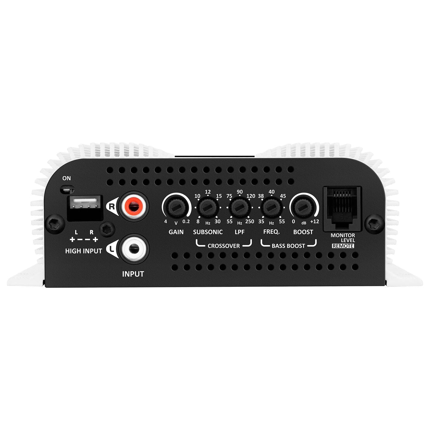 Taramps BASS 400 1 Ohm 1 Channel Mosfet Amplifier 400 Watts RMS, Monoblock, Crossover, Bass Boost, RCA/High Level Input, Class D, Car Audio, Monitor Level Remote/M1 Led Monitor, Great for Subwoofers