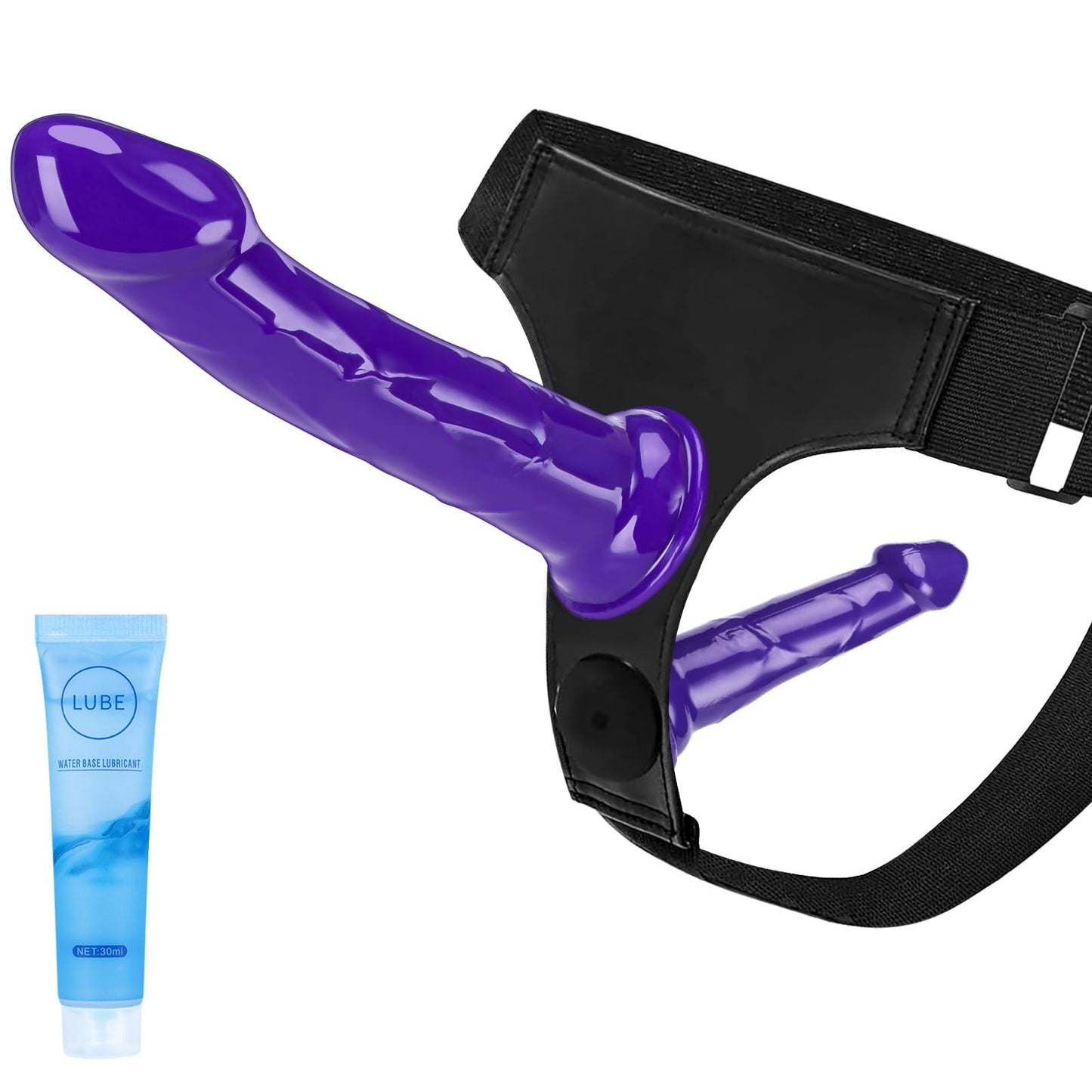Adjustable Strap On Dildo Harness，3.3" Large Suction Cup, Male/Female