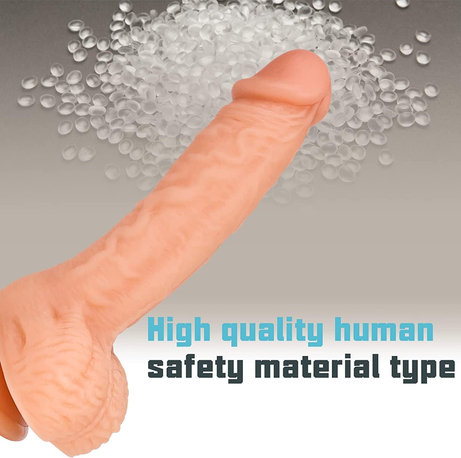Vikkiy Realistic Silicone Dildo 7.3in With Suction Cup