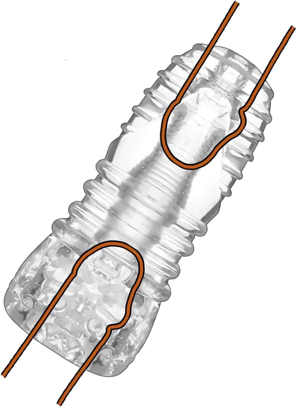 Dual Entrances Male Masturbator Sex Toys for Adult Male Masterburbater Pocket Pussy Penis Training Toy Bump Beads Stimulation Reusable Penis Blowjob Stoker Masturbator Cup for Men Discreet Package