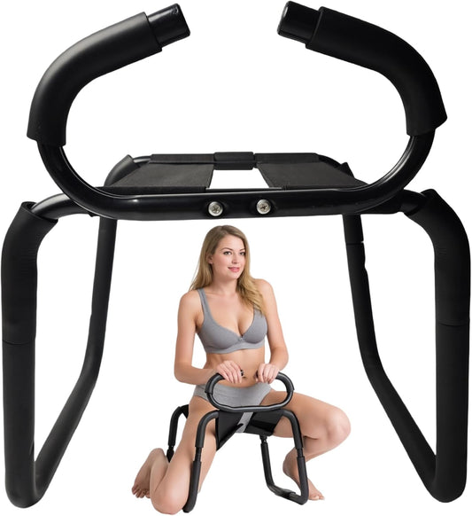 Eroslove Adjustable Sex Position Chair with Handrails Black