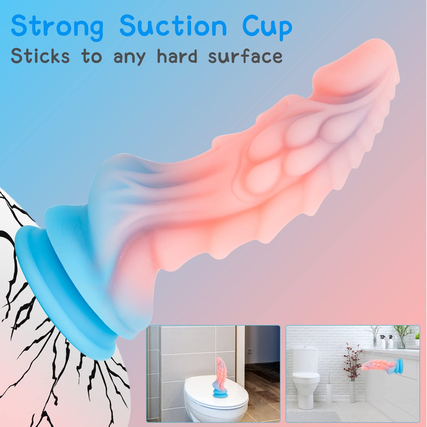 Realistic Silicone Dildo for Women: 8.66 Inch Big Dragon Monster Dildo with Strong Suction Cup for Hands-Free Play, Large Anal Plug Dildo Adult Sex Toys for Female or Men