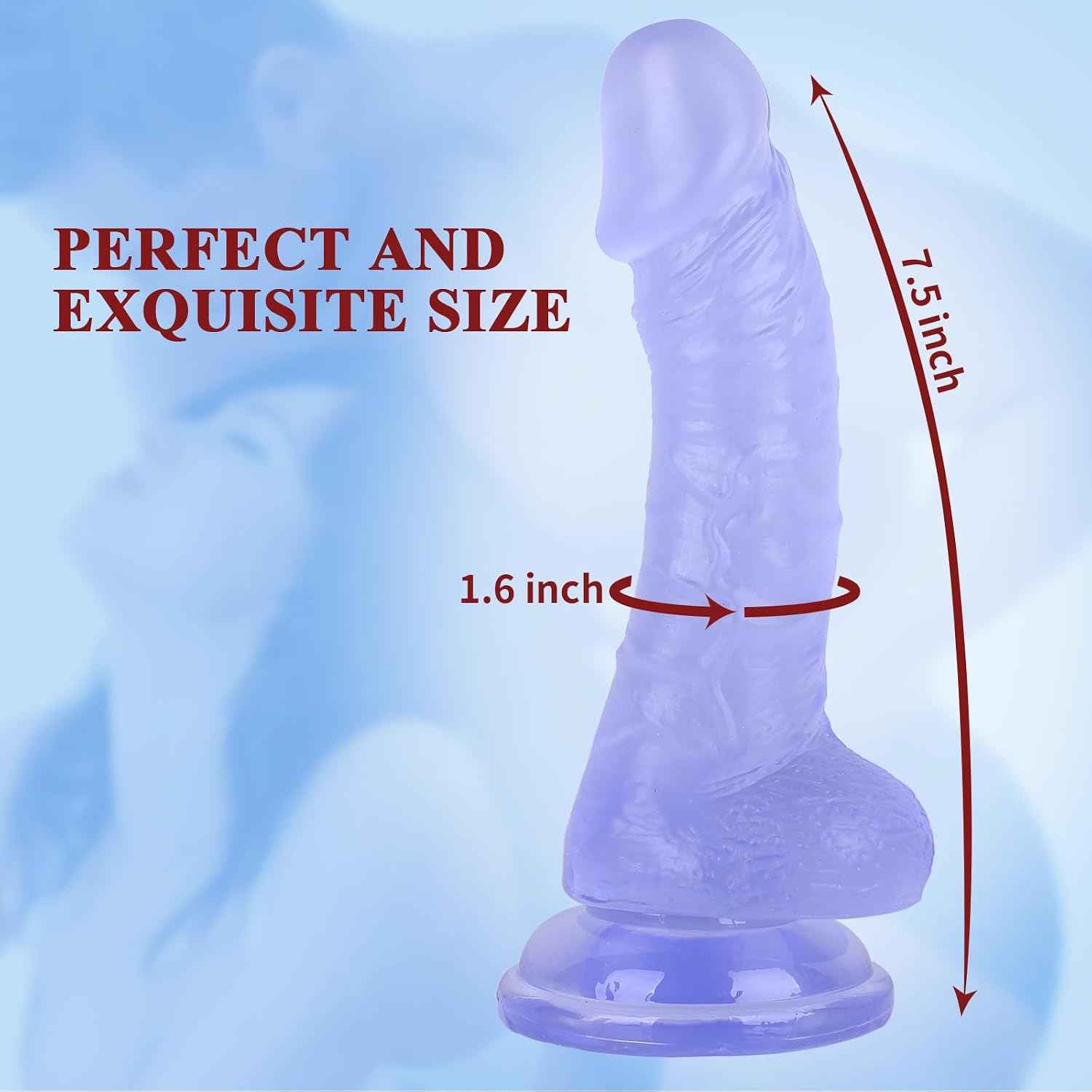 LYLUGHT 7 Inch Realistic Dildo with Strong Suction Cup