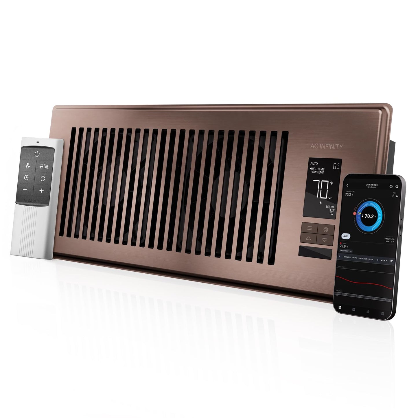 Ac Infinity Airtap T4 Aluminum,Bronze Air Booster Fan 12 V electronic component fan