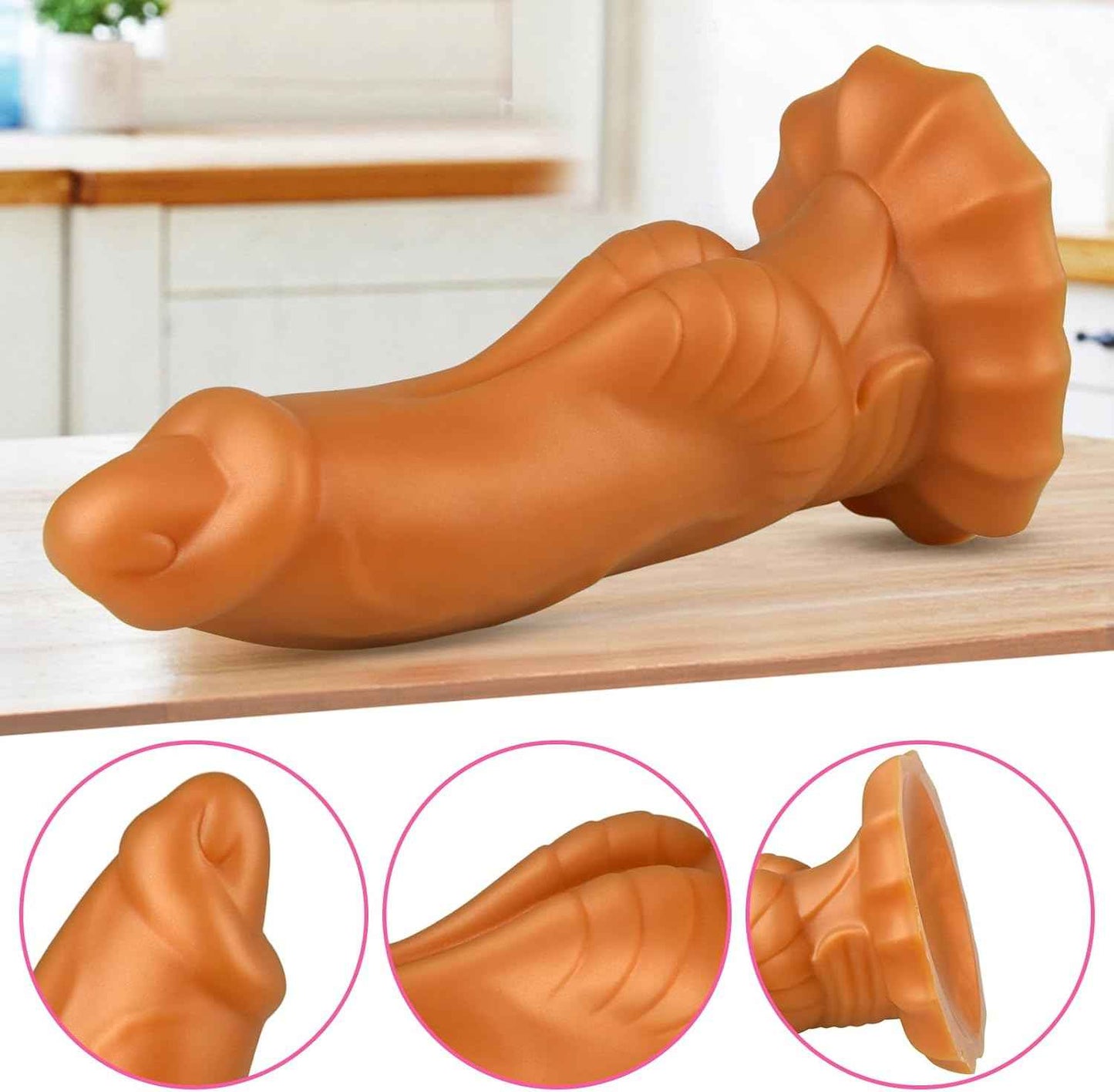 Liquid Silicone Anal Sex Toys Butt Plug Realistic Dildo G Spot Dildo Animal Penis Small Cock Vaginal Stimulation Prostate Massager for Male Female Masturbation Romi (S)