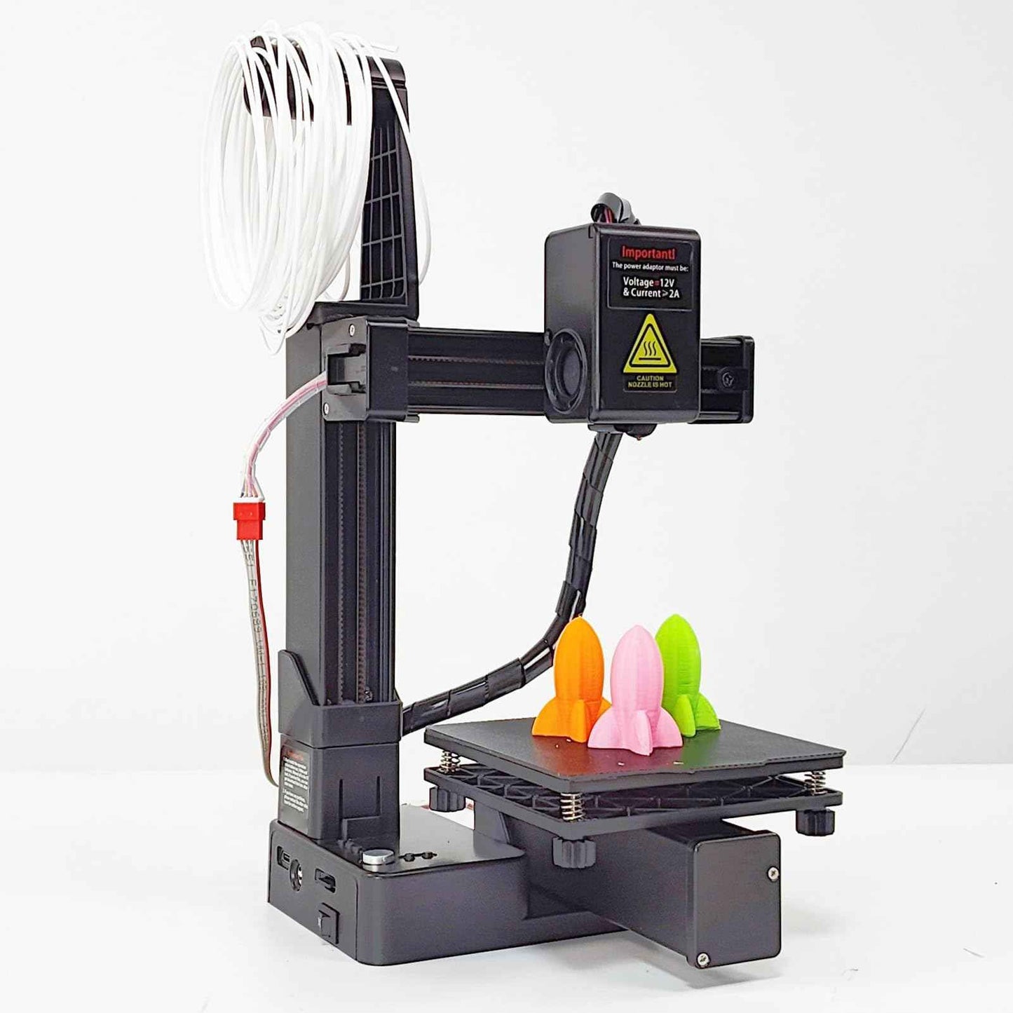Small 3D Printer, Frequency Division Multiplexing 3D Printer, Supporting 1.75mm PLA and TPU filaments, Print Size 100x100x100mm, for Beginners