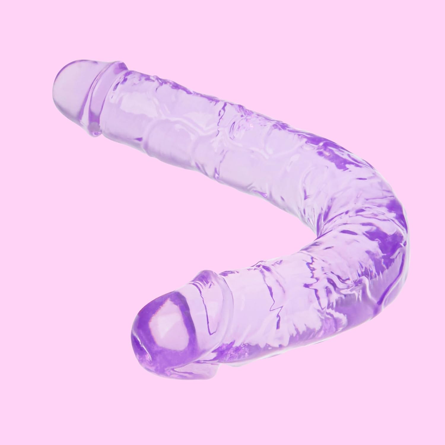 Seiecft Double Ended Dildo Realistic Flexible Waterproof Couples Toy