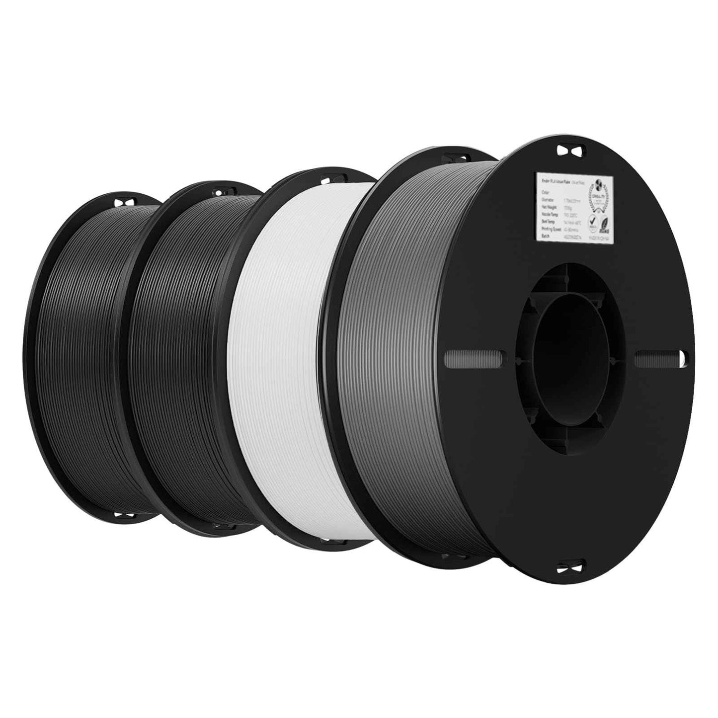Creality 3D Printer Filament, PLA Filament Bundle for 3D Printing, Ender PLA Filament No-Tangling, Strong Bonding & Overhang Performance, Accuracy +/- 0.02mm