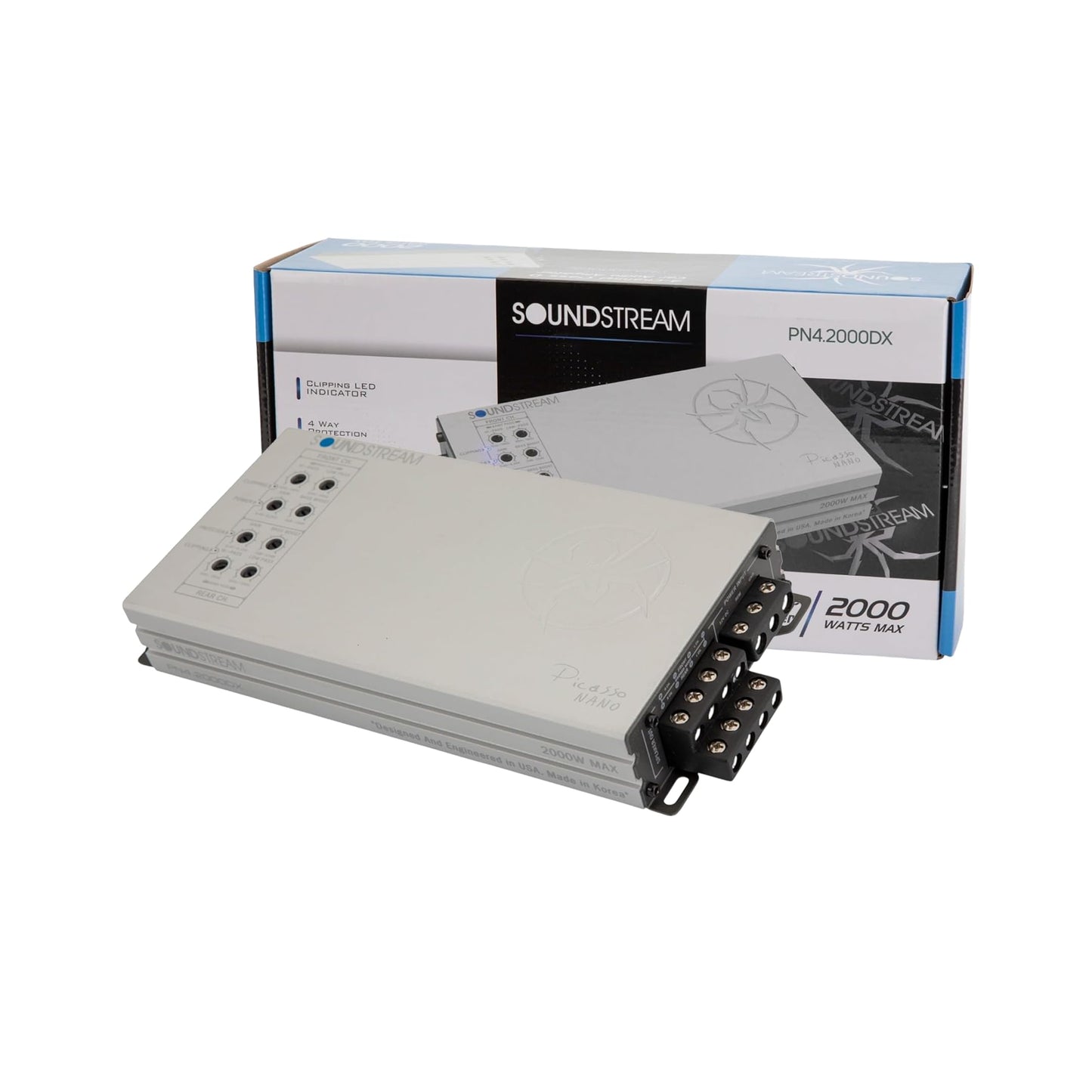 Soundstream Picasso Nano Series of Car Stereo Amplifiers, Monoblock Amps, 4 Channel Amp, 5 Channel Car Audio Amplifier, Mono and Multichannel Amps