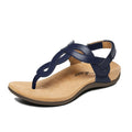 Athlefit Women's Orthopedic Arch Support Sandals Comfortable Thong T-Strap Orthotic Casual Flat Sandals