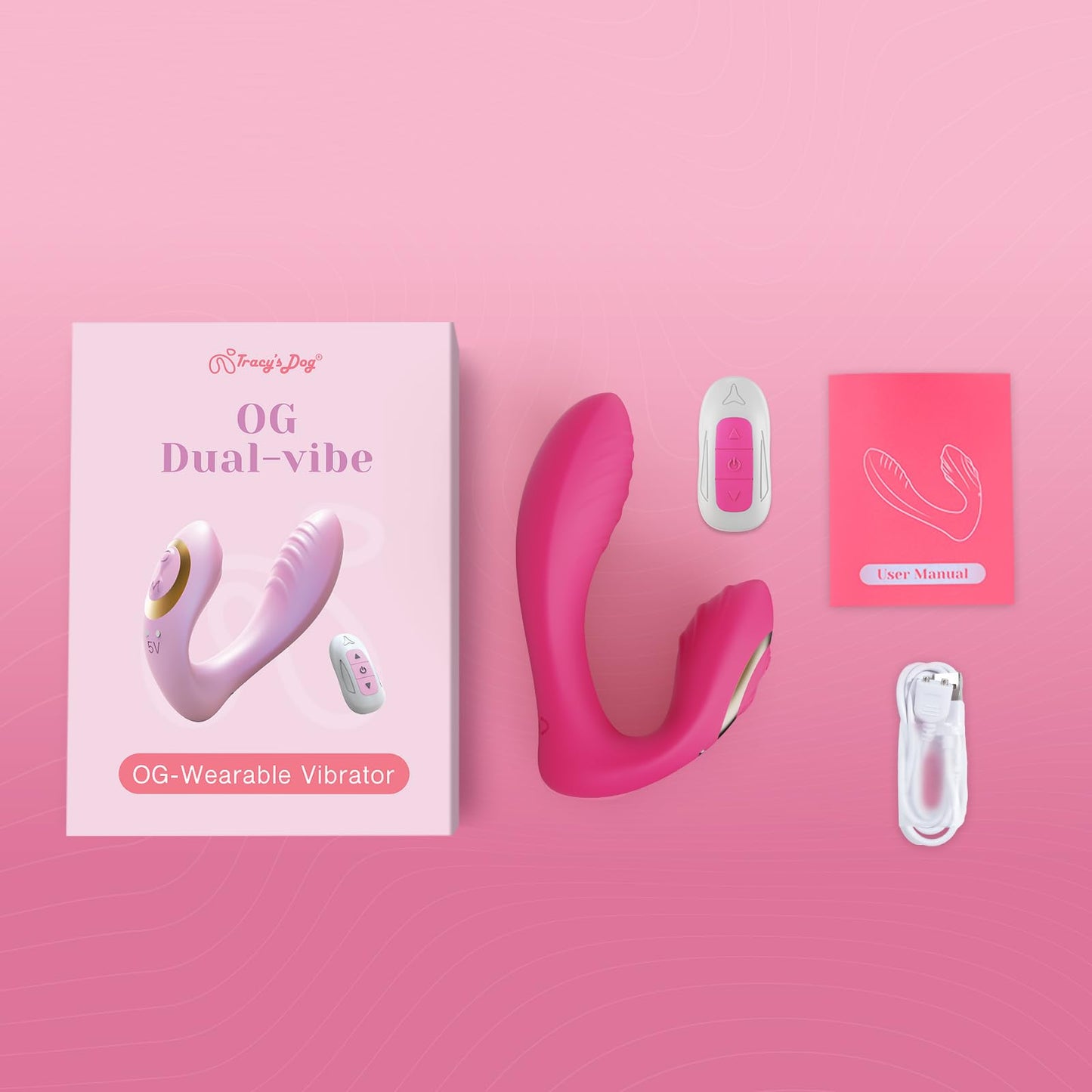 Tracy's Dog Clitoral G Spot Vibrator, Flexible Vibrating Sex Toy Vibrators for Women Couple, Erotic Massage