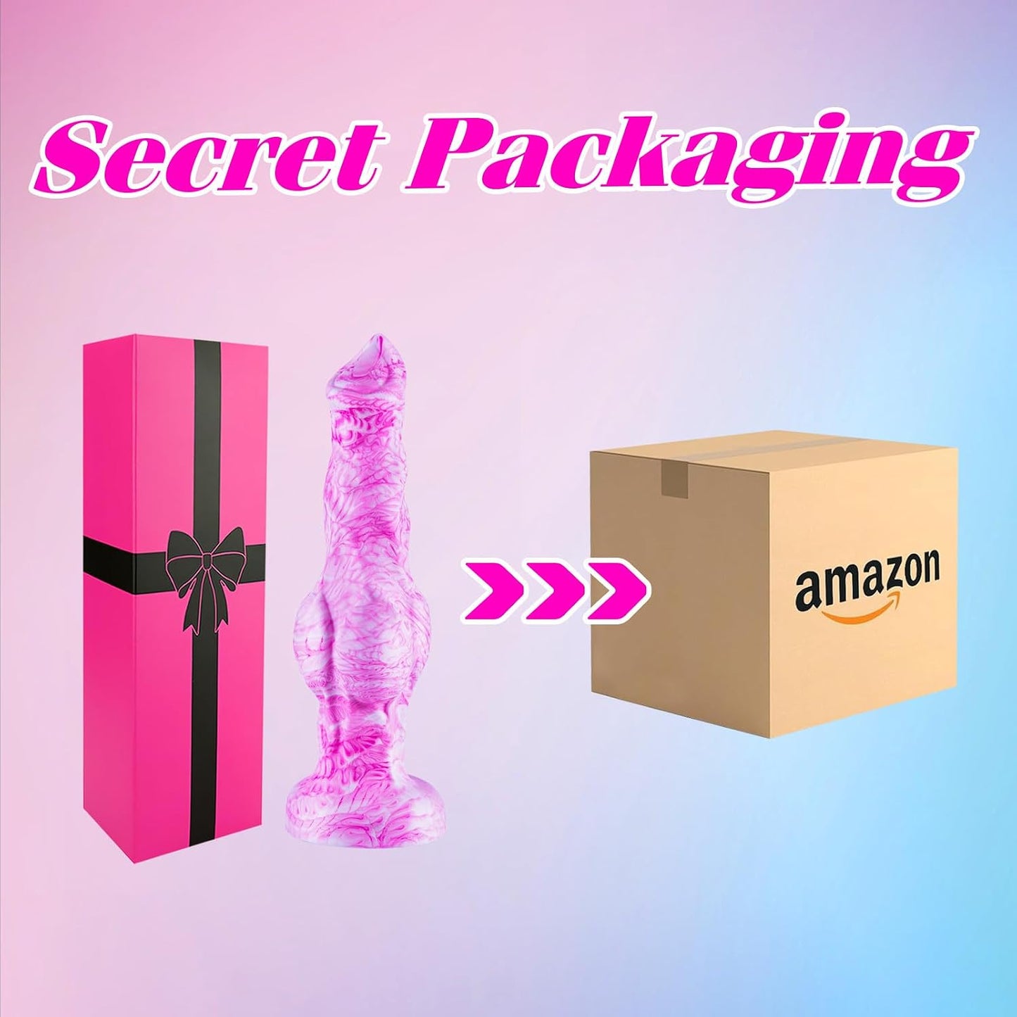6 Inch Silicone Small Wolf Dog Knot Dildo Alien for Beginner, 5 Inch Animal Furry Canine Anal Dildo With Suction Cup, Realistic Monster Fantasy Dildos Anal Plug for Strap on Sex Toy for Women Men Pink