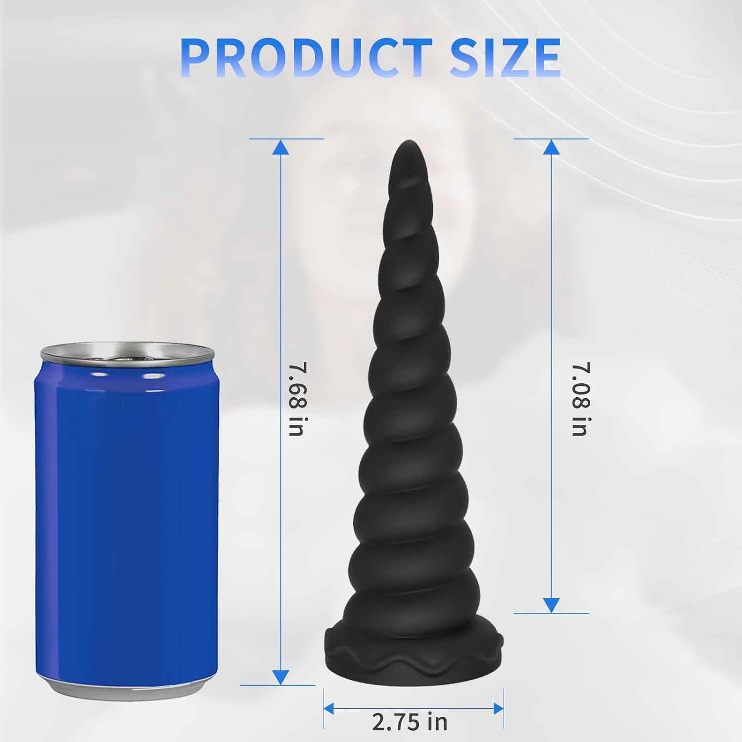 Anal Stretcher Big Anal Plug Trainer Adult Sex Toys for Women and Men, Large Butt Plug Anal Beads Training Cone Liquid Silicone Prostate Massager with Strong Suction Cup for Hands-Free Play