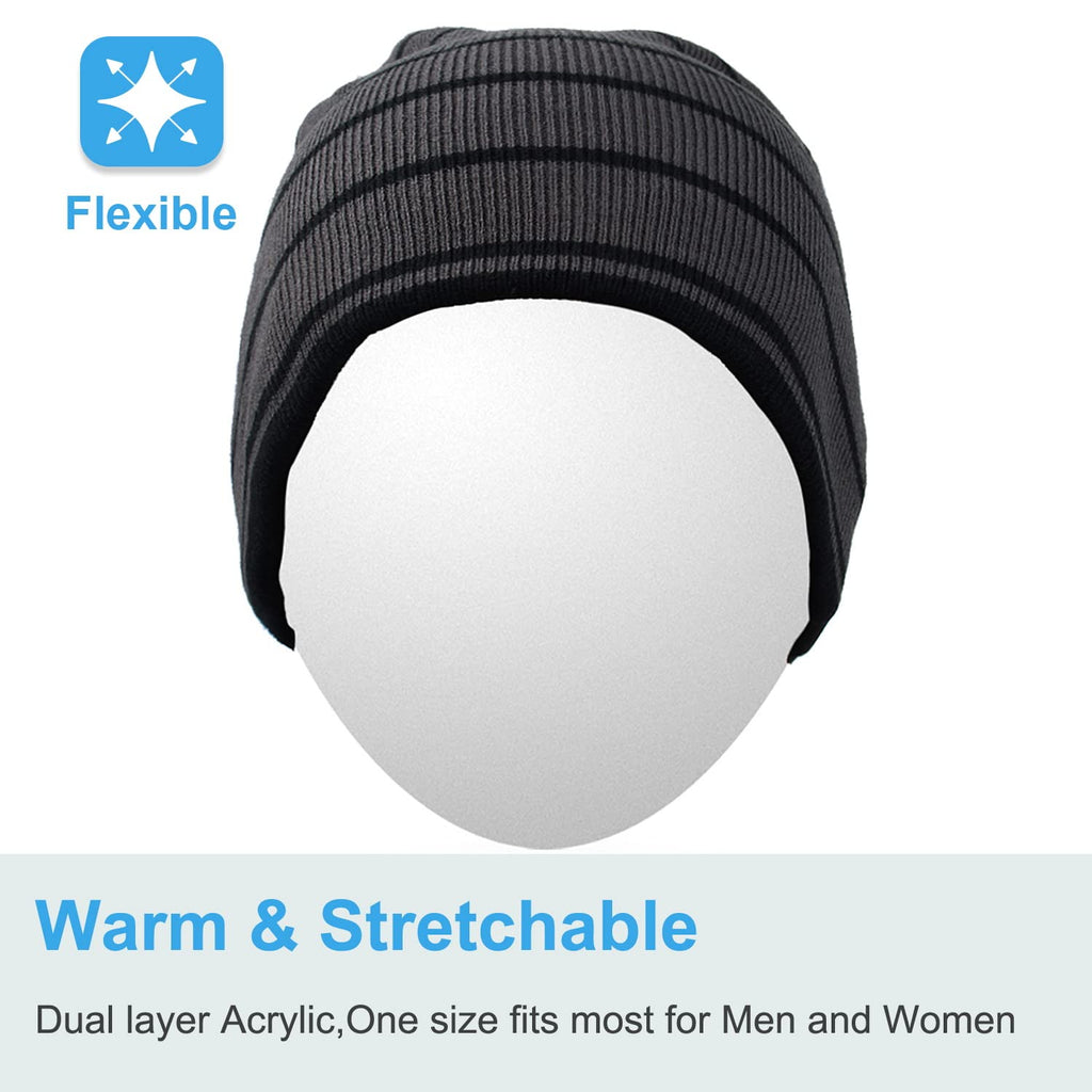 ROTIBOX Bluetooth Beanie Hat Wireless Headphone for Outdoor Sports Xmas Gifts Stocking Stuffers