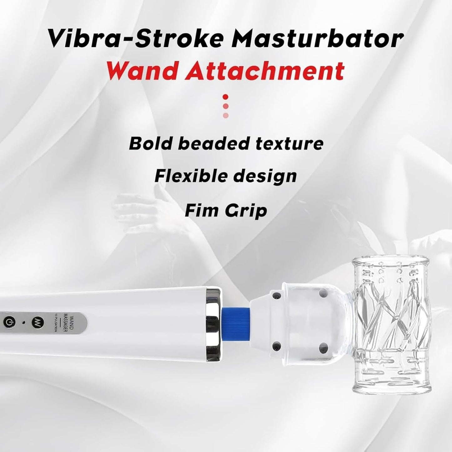 Nunadano Wand Massager with 6 Attachments Rechargeable 10 Speed Set