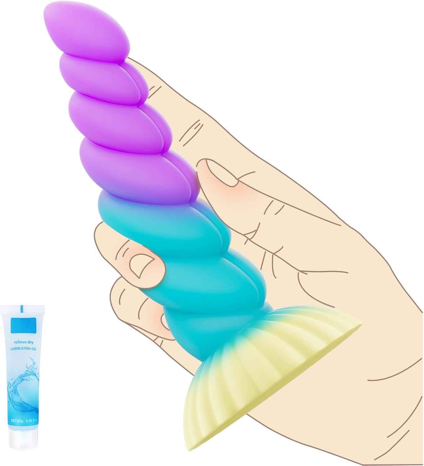 Serhoo Realistic Silicone Dildo with Suction Cup 5.1 to 8.76in