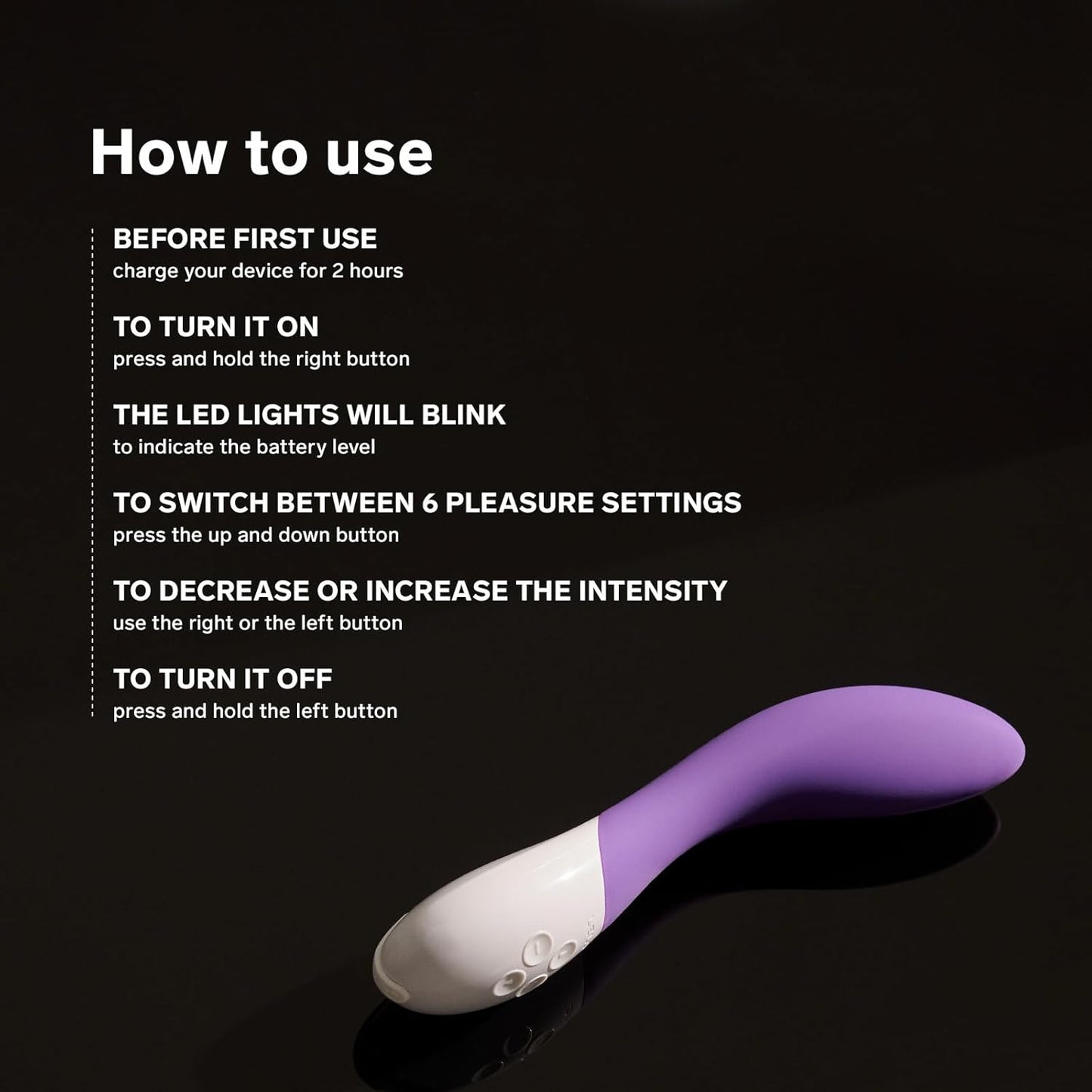LELO Mona 2 G Spot Vibrator Body-Safe Silicone Rechargeable