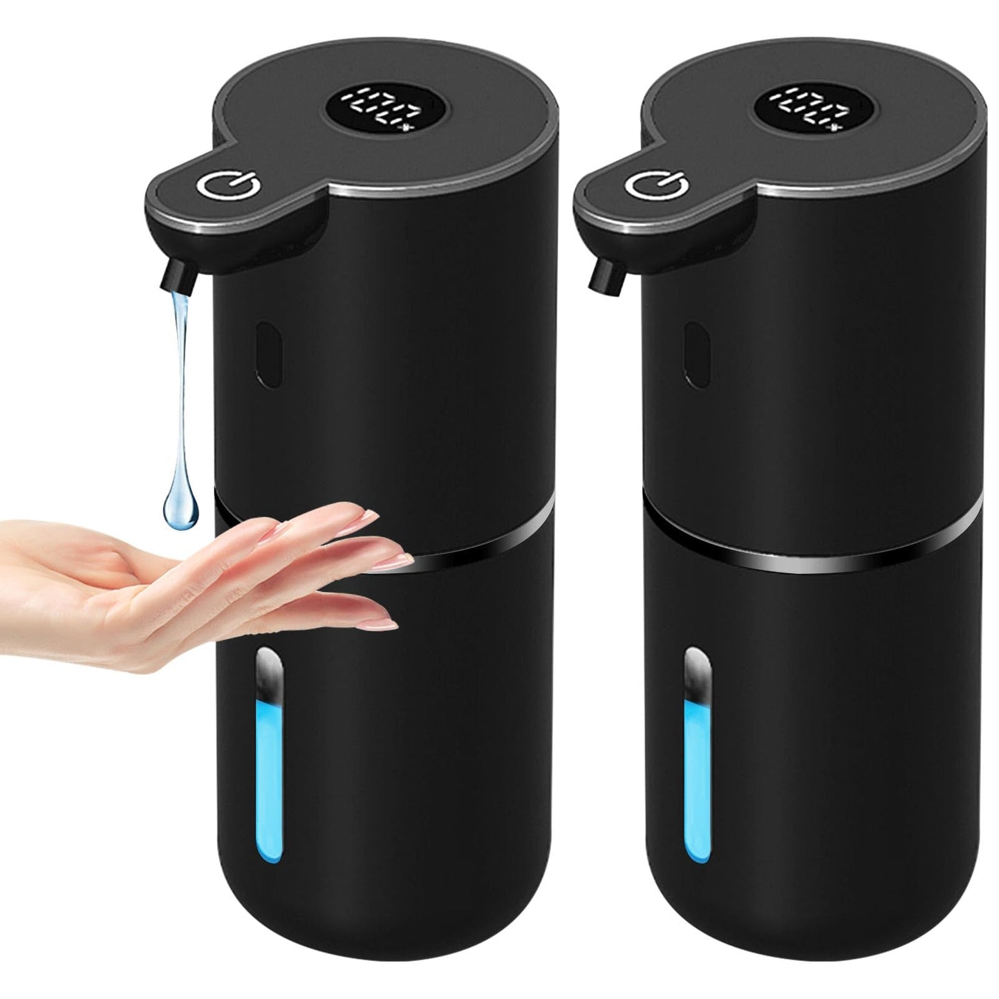 OHIFAST Automatic Soap Dispenser Touchless, USB Rechargeable Smart Hand Soap Dispenser, 6-Level Adjustable, 12.8oz/380mL Wall Mounted for Bathroom Kitchen Dish Soap
