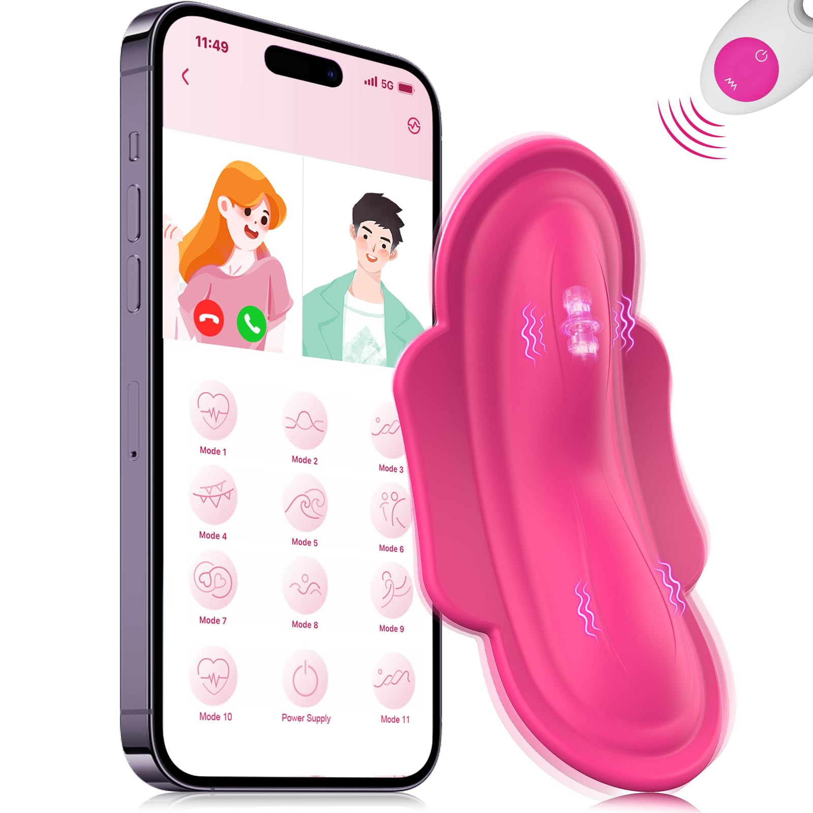 Wearable Panty APP Remote Control Vibrators Adult Sex Toys for Women or Couples, Clitoral Mini Egg Bullet Butterfly Vibrator Rose Toy, G Spot Dildo Vagina Stimulator Licking Sex Machine