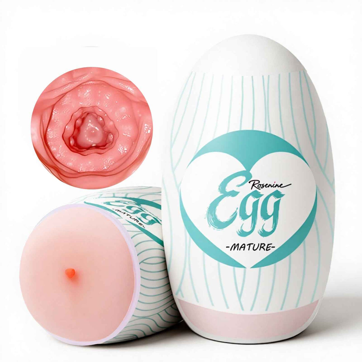 Ultra-Stretchy Male Masturbators Egg,Handheld Male Masturbators Cup with Softer Wrapped, Realistic Pocket Pussy Stroker with Strong Suctions, Adult Sex Toy for Men Masturbation with 3D Lifelike Vagina