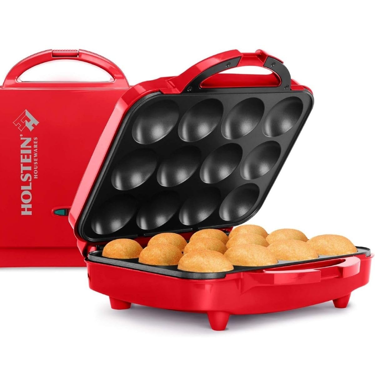 Holstein Housewares - Non-Stick Cupcake Maker, Teal - Makes 6 Cupcakes, Muffins, Cinnamon Buns, and more for Birthdays, Holidays, Bake Sales or Special Occasions
