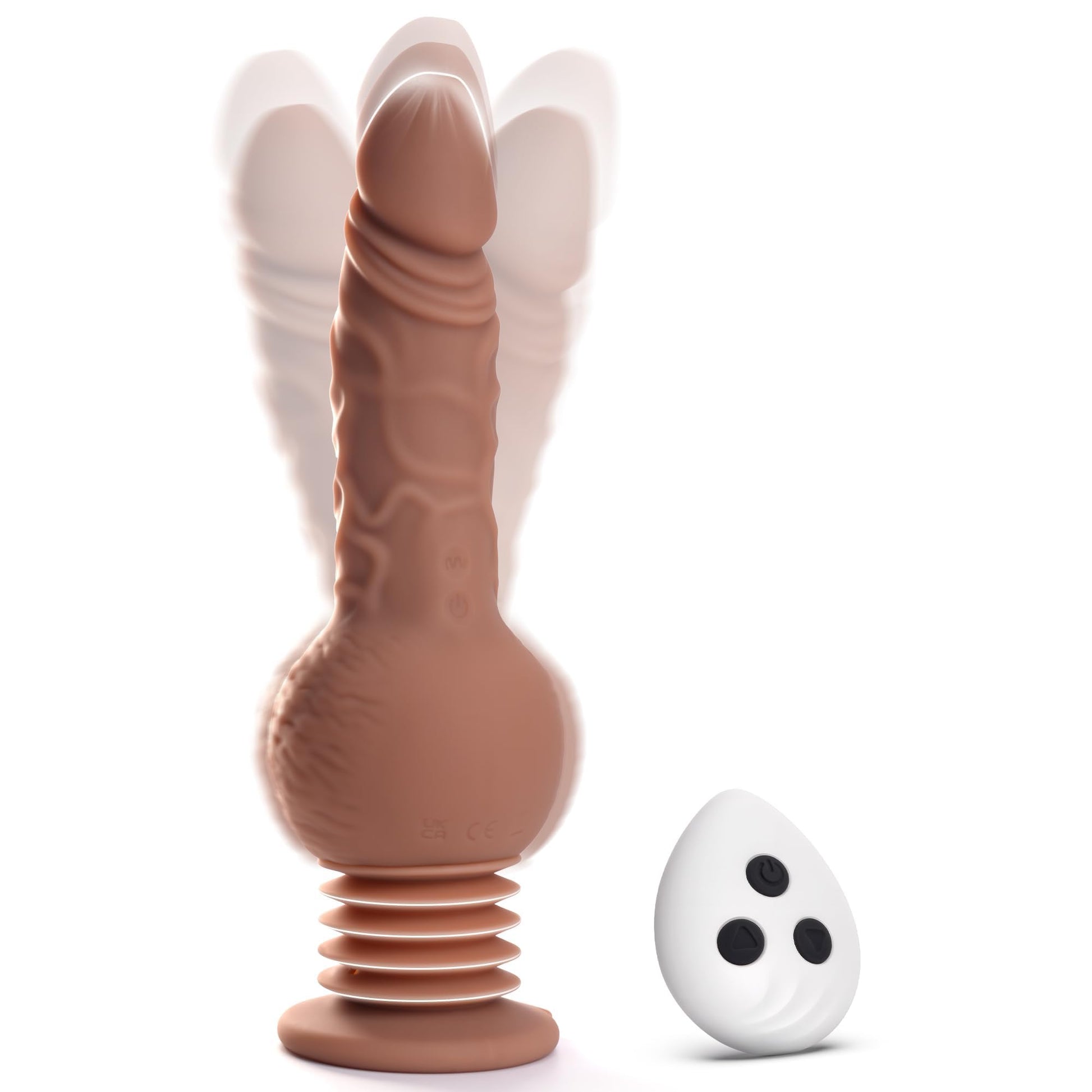 Tracy's Dog Thrusting Dildo Vibrator - 9.29" Realistic Silicone Dildos for G Spot Anal Stimulation with 10 Vibrating & 3 Bouncing Modes, Adult Toys Penis Sex Toys for Women Men Couples