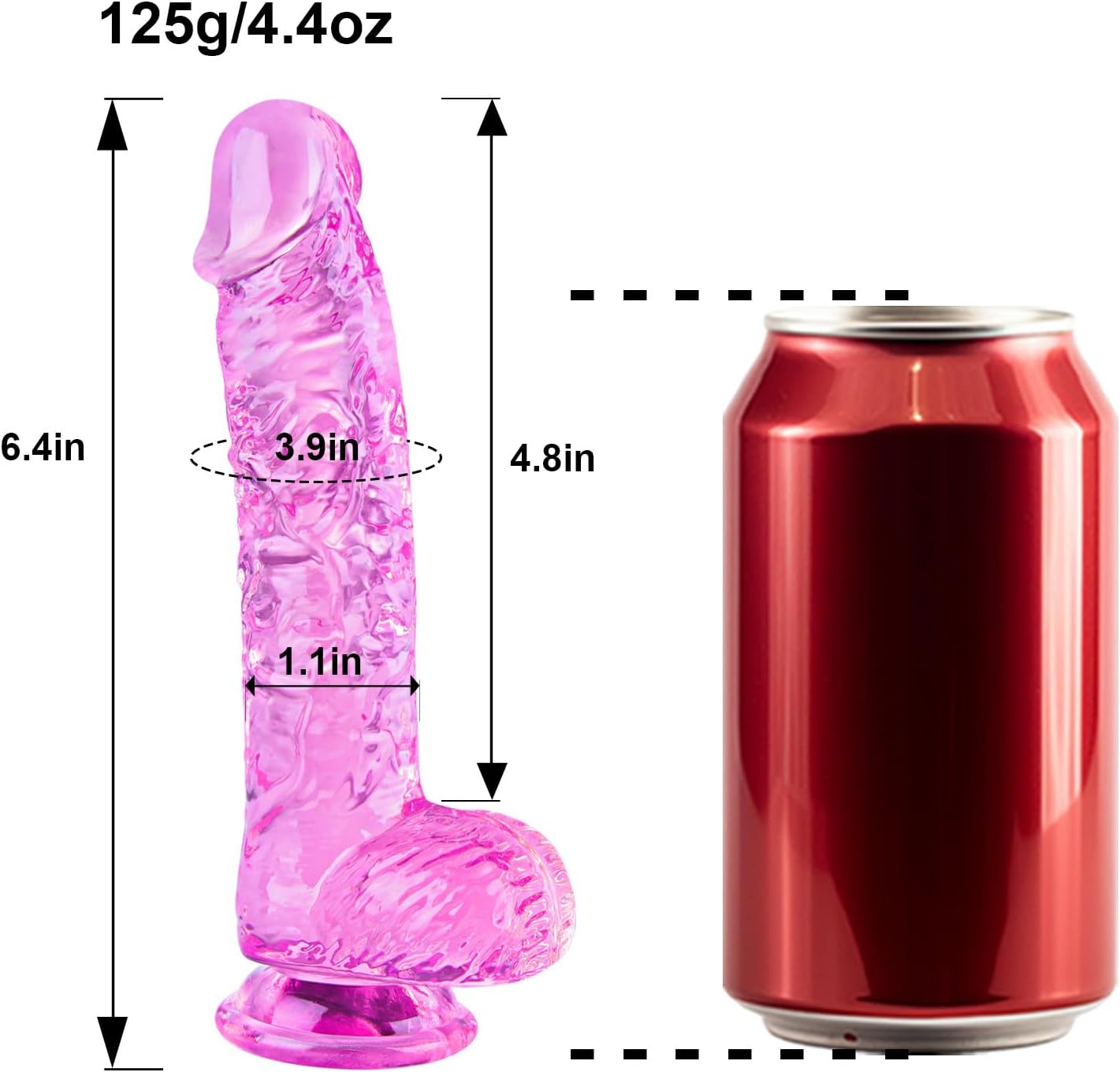 Umania Realistic Dildo with Suction Cup 6.4-inch