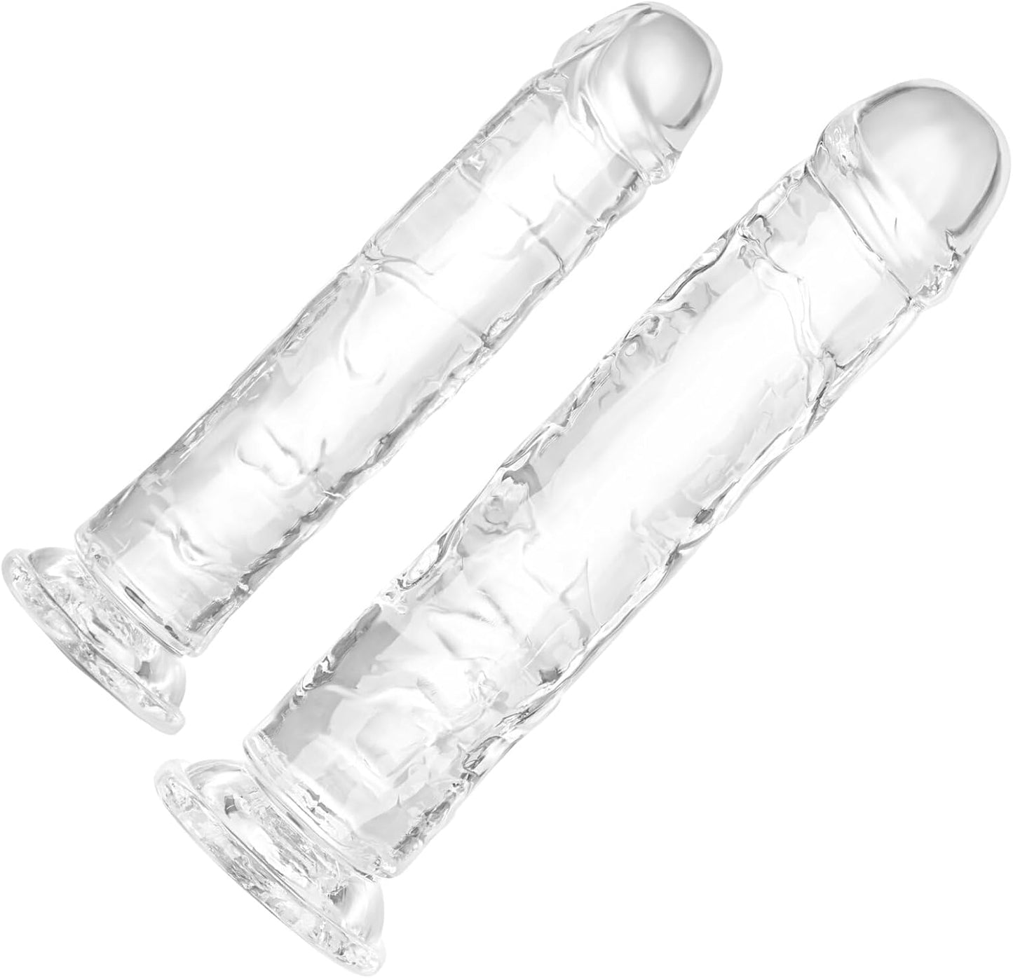 Fredalve Realistic TPE Dildo with Strong Suction Cup Clear
