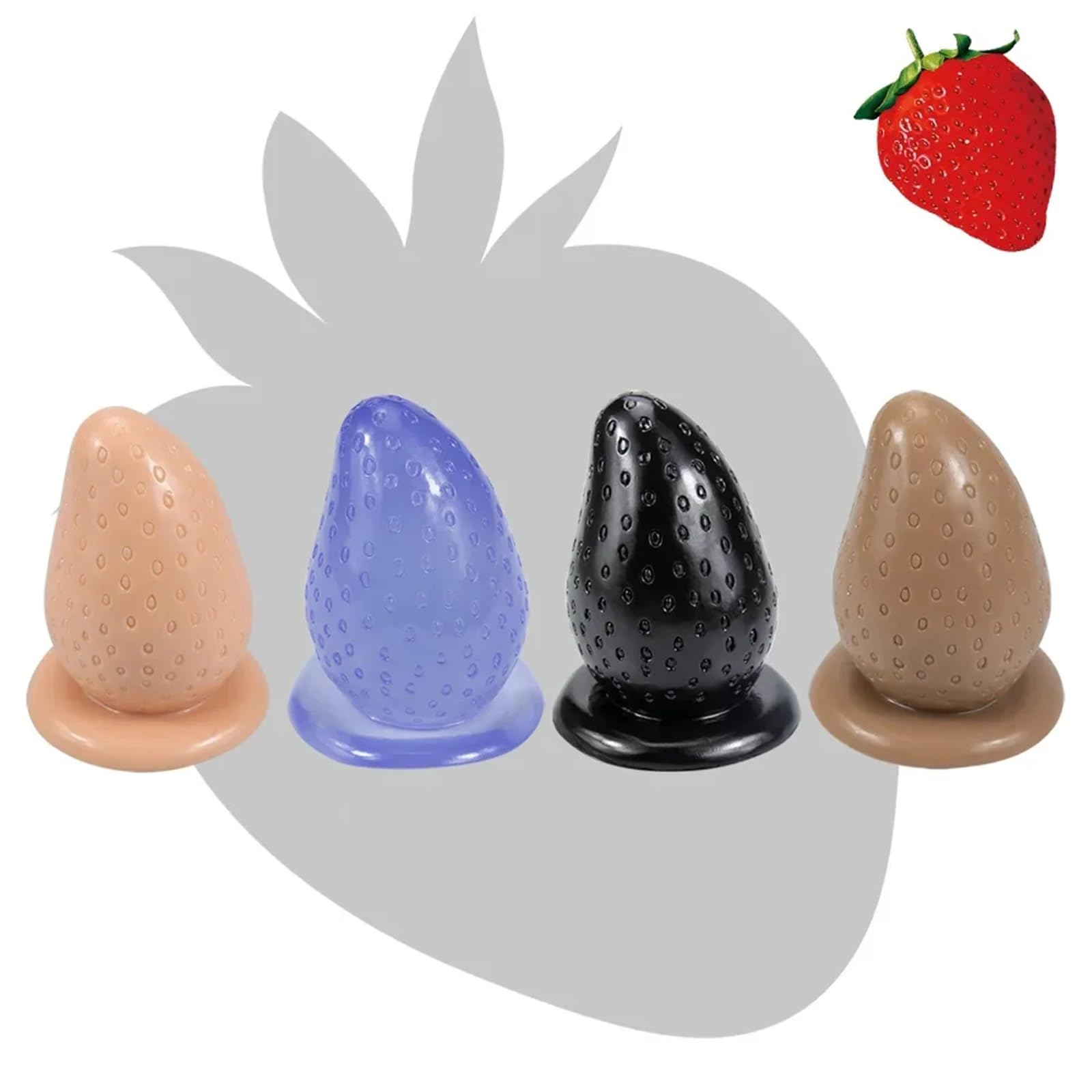 Huge Strawberry Plugs Anal Sex Toys Butt Plug Anal Dildo Expander Adult Sex Toy for Woman Man Anus Prostate Anal Training kit