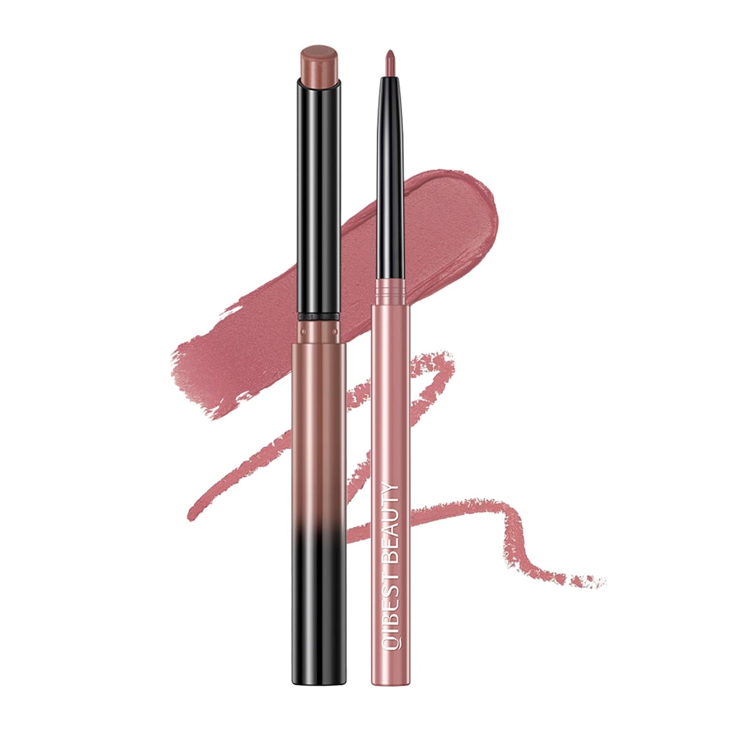 QiBest Matte Liquid Lipstick Makeup Set Kit, Long Lasting Waterproof Mate Lip Gloss Set Lip Colors Makeup Kit for Women & Teen Girls