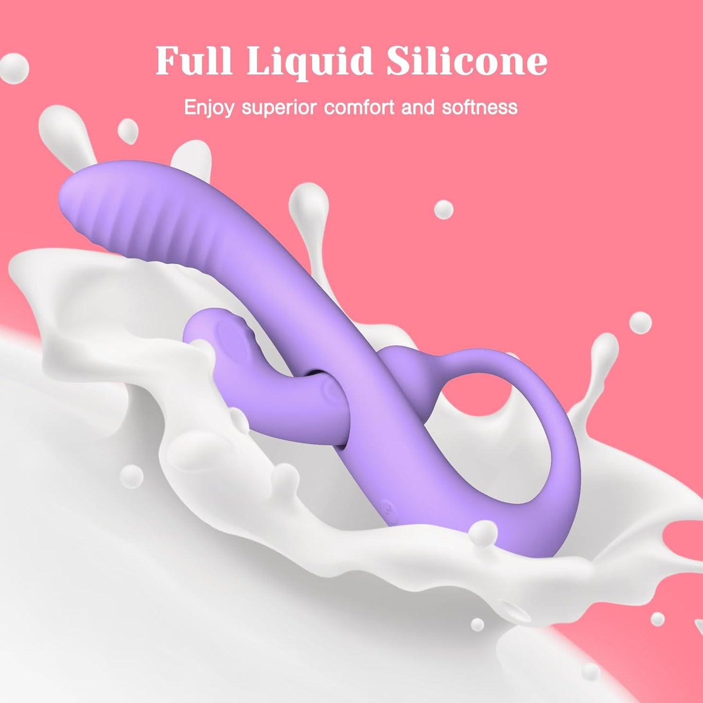 Tracy's Dog Wizzy Transformable Rabbit Vibrator Silicone Purple