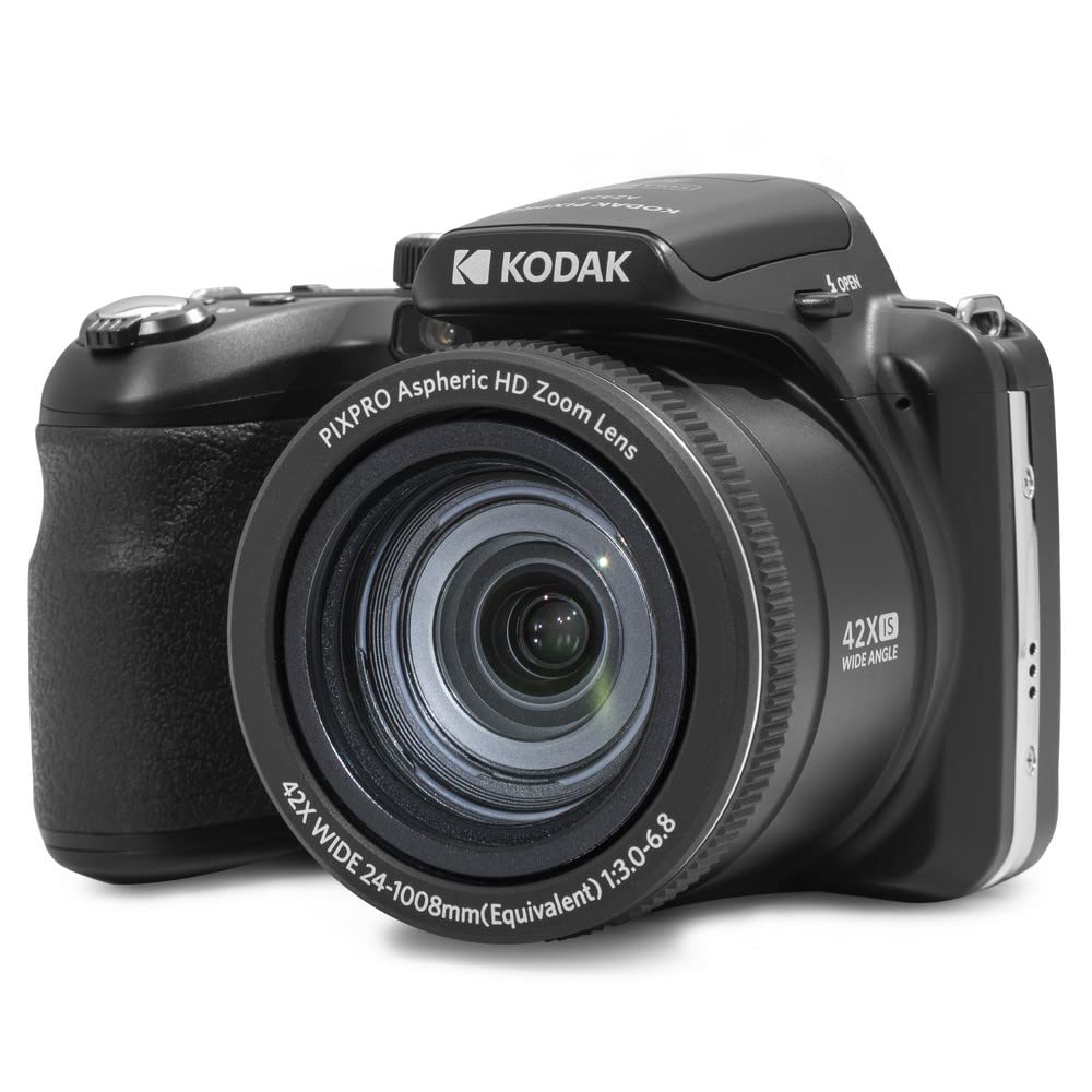 Kodak PIXPRO AZ425 20MP Digital Camera 42X Optical Zoom 24mm Wide Angle Lens 1080P Full HD Video Optical Image Stabilization Li-Ion Battery 3" LCD Vlogging Camera