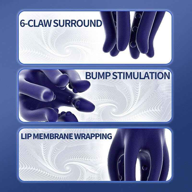 Male Sex Toys for Men,Male Masturbator Penis Vibrator with 10 Vibrating Modes Male Stroker,Penis Trainer with 6 Tentacles Particles Male Vibrator,360°Training Wrapped Adult Sex Toys for Men Women