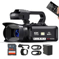 Acuvar 4K 64MP Video Camera Camcorder Auto Focus Vlogging Camera for YouTube 60FPS 18X Zoom Digital Video Camera with WiFi, Webcam, Mic, Stabilizer, 64GB SD Card, Card Reader, Remote Control