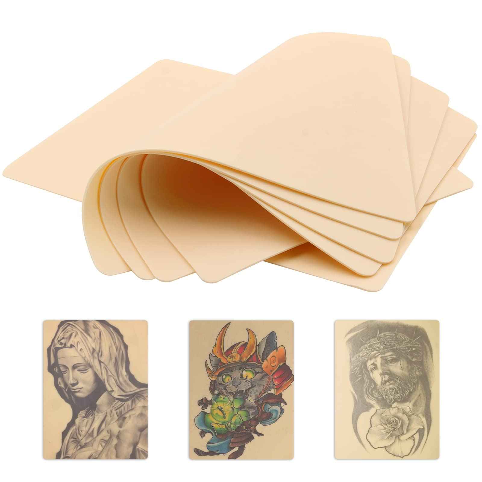 Tattoo Practice Skin - Jconly 8×6 Double Sides Fake Tattoo Skin