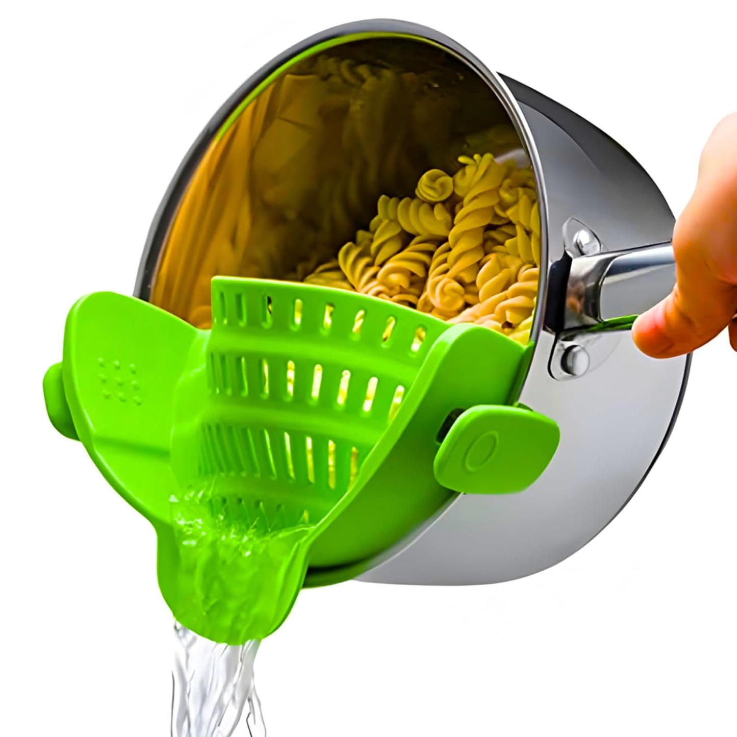 Kitchen Gizmo Collapsible Rice Strainer - Silicone Rice Washer Strainer Bowl - BPA Free