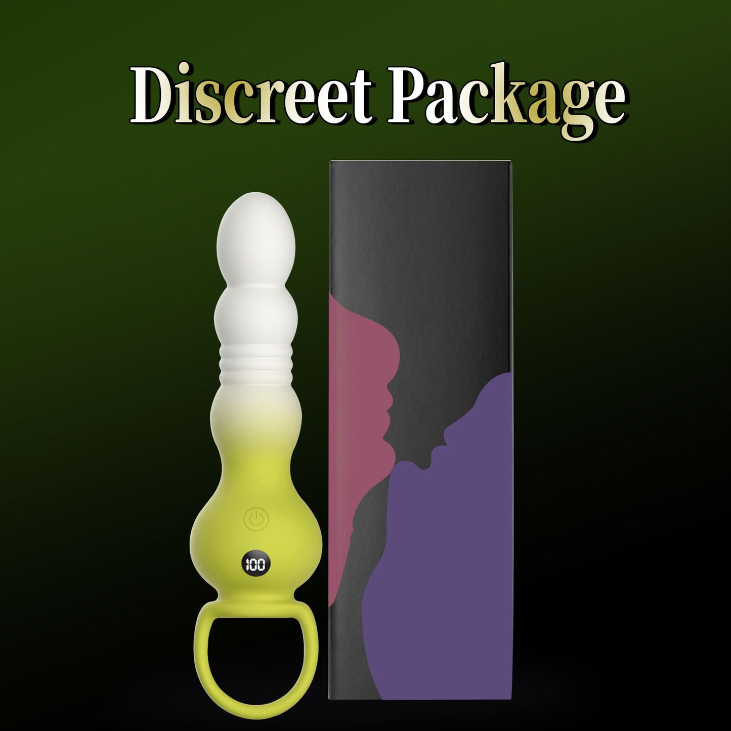 Thrusting Anal Plug Sex Toy for Men, Anal Vibrator Prostate Massager with 10 Thrusting & Vibration Modes, Remote Control Anal Beads with Pull Ring, G-Spot Vibrators for Men Women Couples