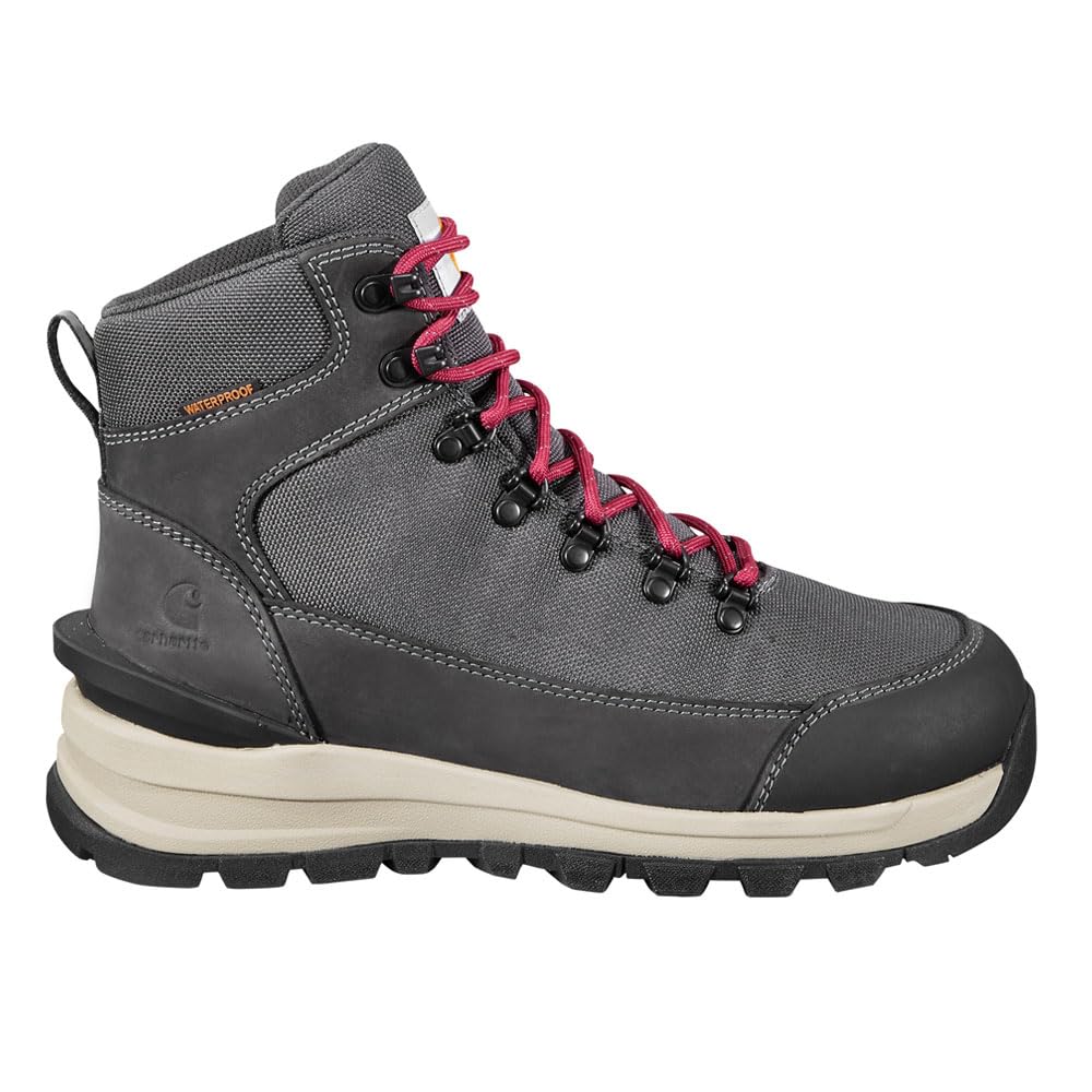 Carhartt Women's Gilmore Waterproof 6" Soft Toe Hiker Boot, Durable Leather with Slip Resistant Sole and Cushioned Support